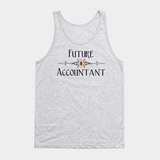 Future Accountant Decorative Line Tank Top